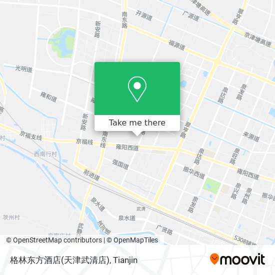 格林东方酒店(天津武清店) map