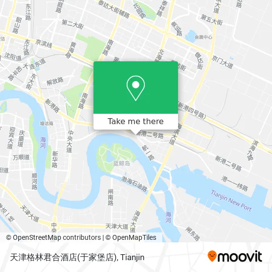 天津格林君合酒店(于家堡店) map