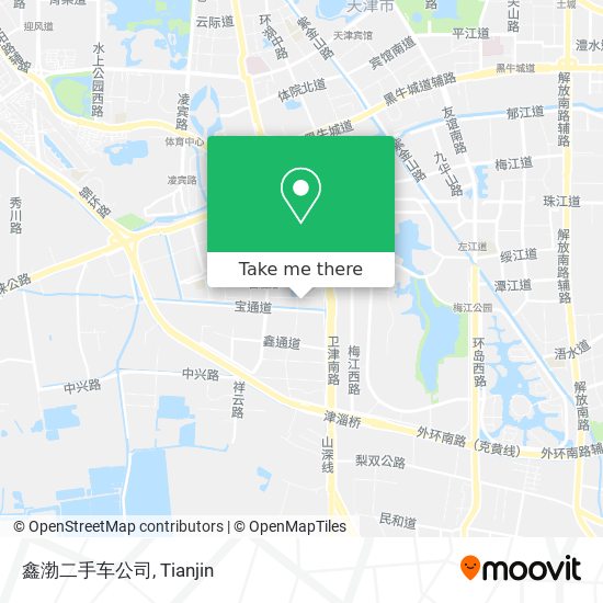 鑫渤二手车公司 map