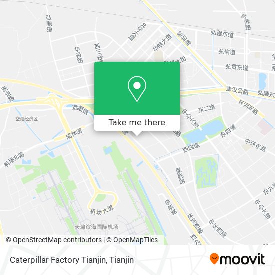 Caterpillar Factory Tianjin map