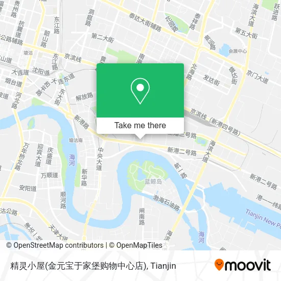 精灵小屋(金元宝于家堡购物中心店) map