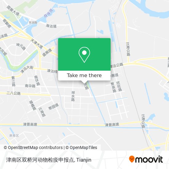 津南区双桥河动物检疫申报点 map