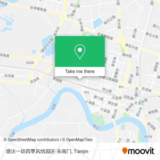 塘沽一幼四季风情园区-东南门 map