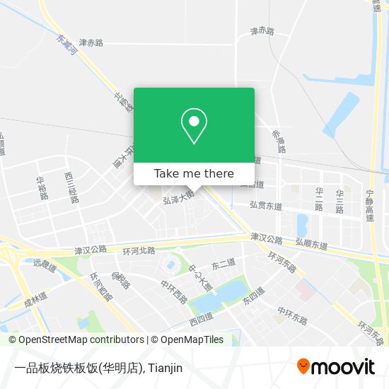 一品板烧铁板饭(华明店) map