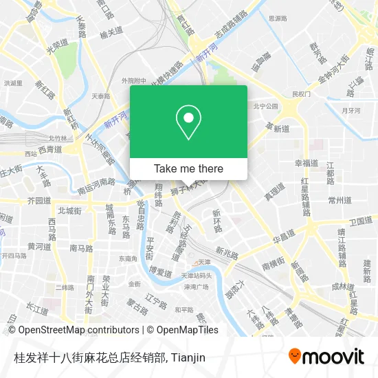 桂发祥十八街麻花总店经销部 map