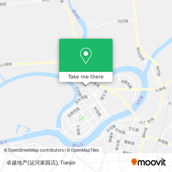 卓越地产(运河家园店) map