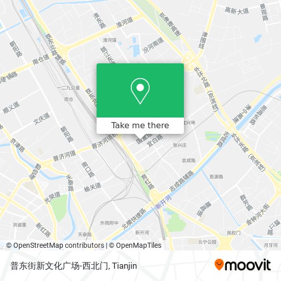 普东街新文化广场-西北门 map