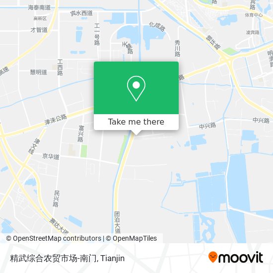精武综合农贸市场-南门 map