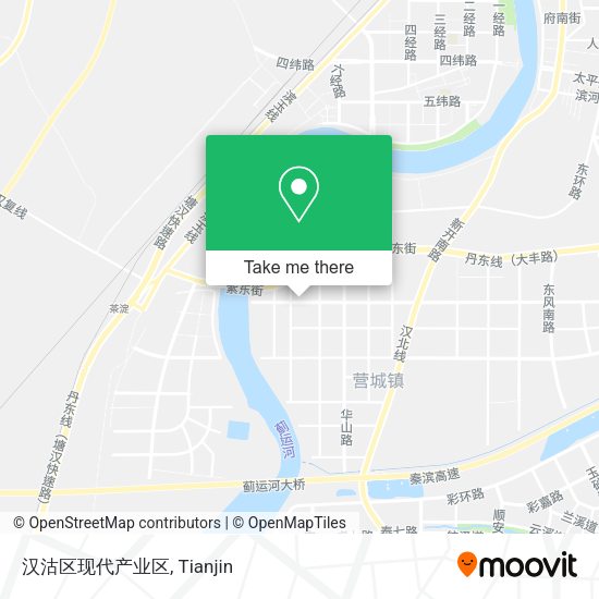 汉沽区现代产业区 map