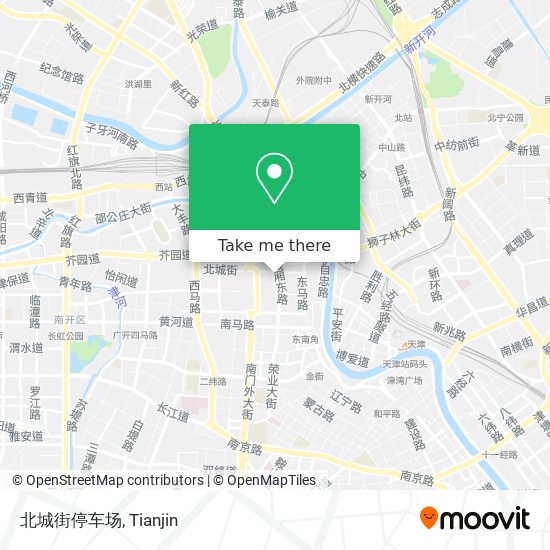 北城街停车场 map