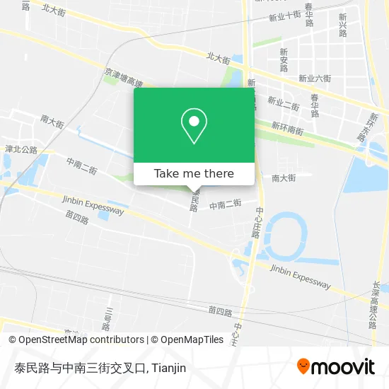 泰民路与中南三街交叉口 map
