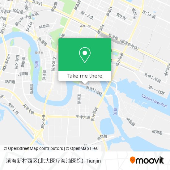 滨海新村西区(北大医疗海油医院) map