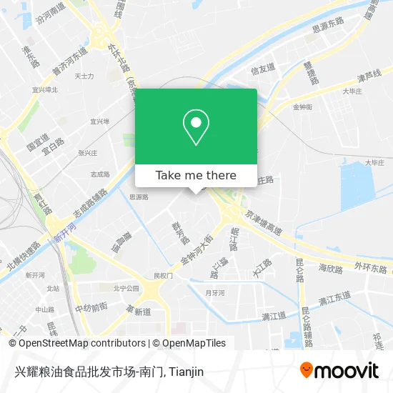 兴耀粮油食品批发市场-南门 map