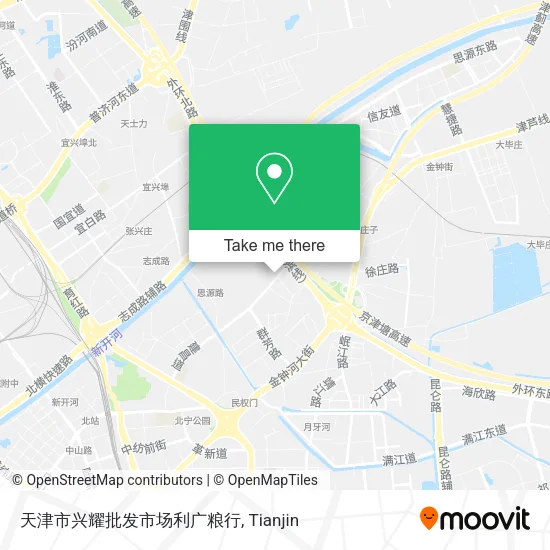 天津市兴耀批发市场利广粮行 map