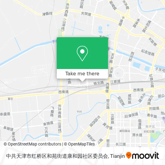 中共天津市红桥区和苑街道康和园社区委员会 map