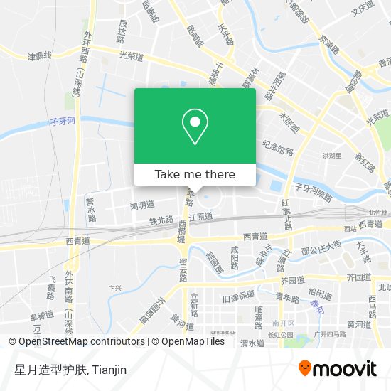 星月造型护肤 map