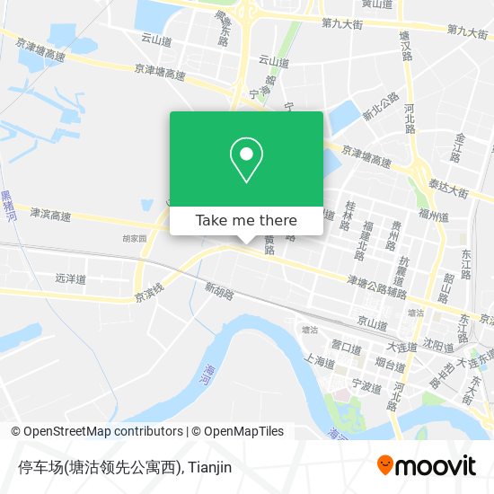 停车场(塘沽领先公寓西) map