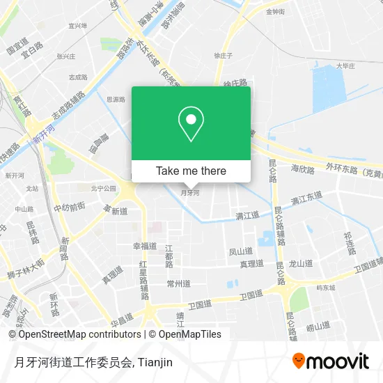 月牙河街道工作委员会 map