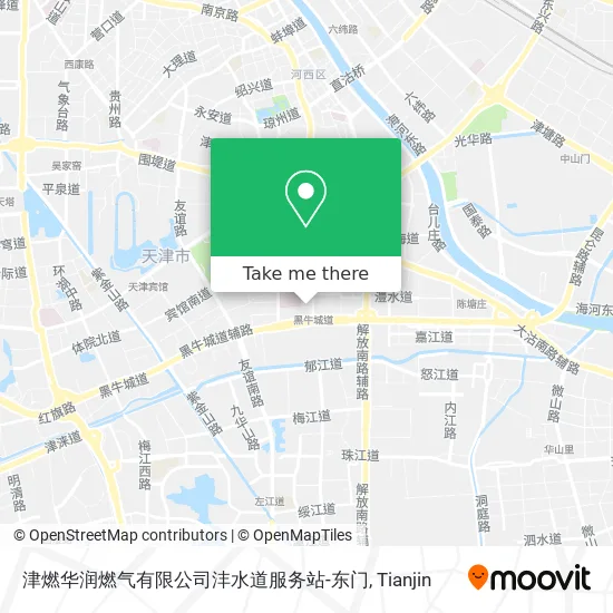 津燃华润燃气有限公司沣水道服务站-东门 map