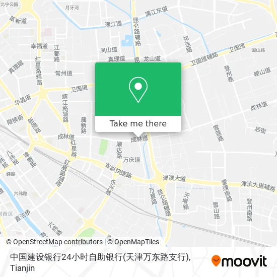 中国建设银行24小时自助银行(天津万东路支行) map