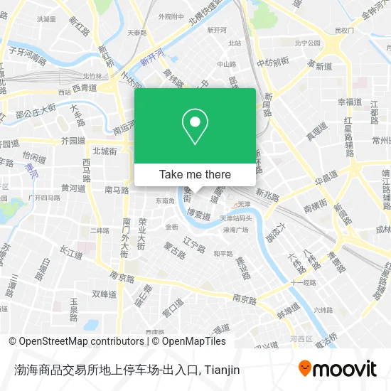 渤海商品交易所地上停车场-出入口 map