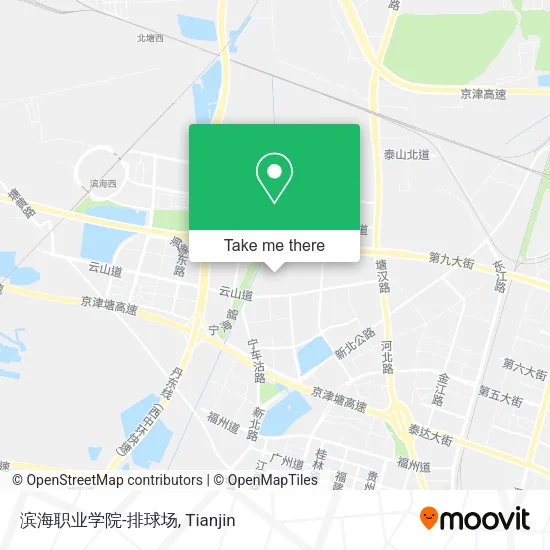 滨海职业学院-排球场 map
