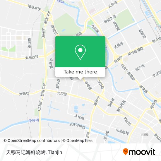 天穆马记海鲜烧烤 map