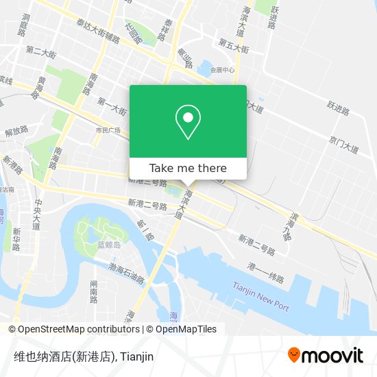 维也纳酒店(新港店) map