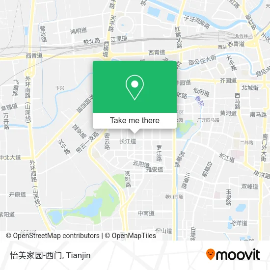 怡美家园-西门 map