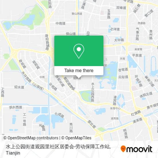水上公园街道观园里社区居委会-劳动保障工作站 map