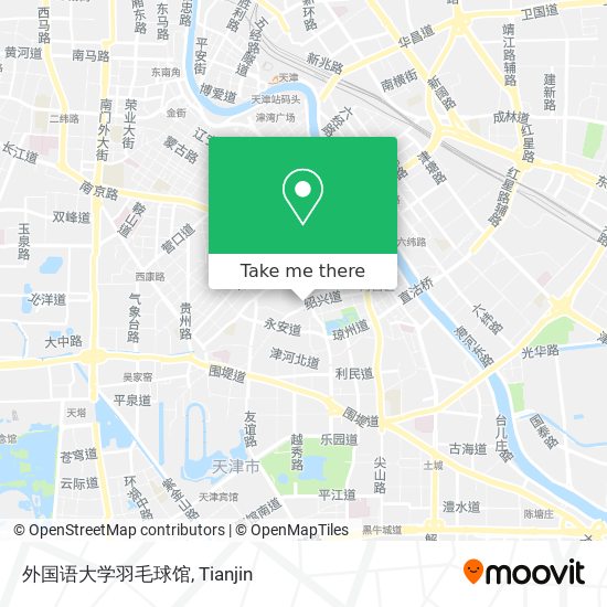外国语大学羽毛球馆 map