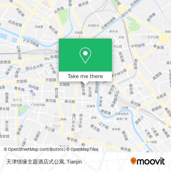天津情缘主题酒店式公寓 map