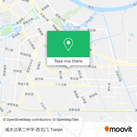 咸水沽第二中学-西北门 map