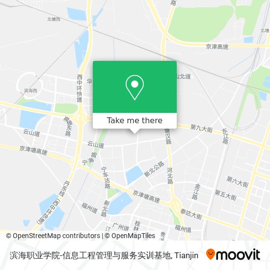 滨海职业学院-信息工程管理与服务实训基地 map