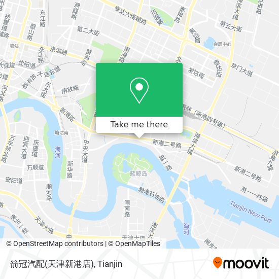 箭冠汽配(天津新港店) map