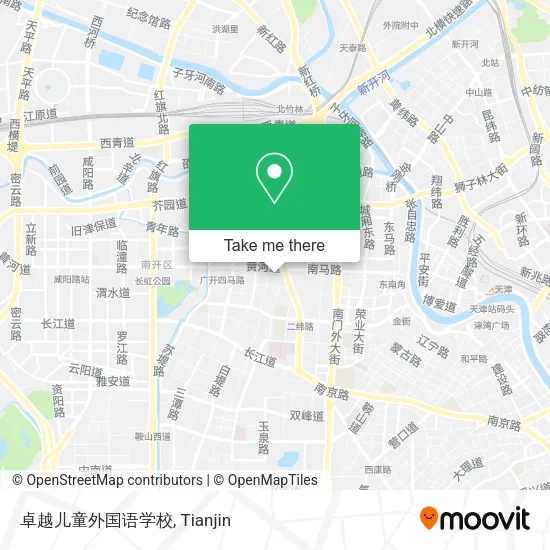 卓越儿童外国语学校 map