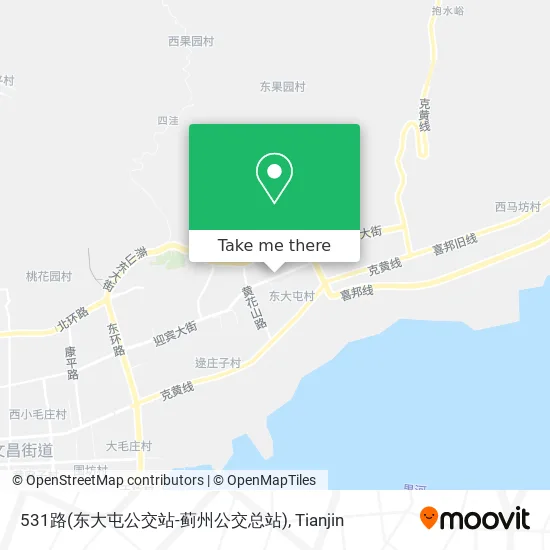531路(东大屯公交站-蓟州公交总站) map
