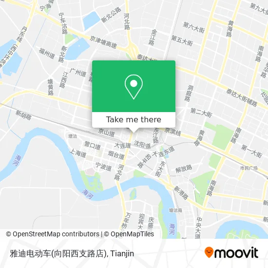 雅迪电动车(向阳西支路店) map