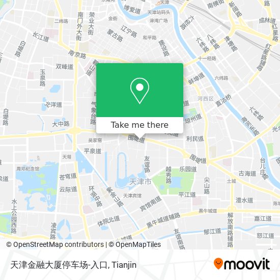 天津金融大厦停车场-入口 map