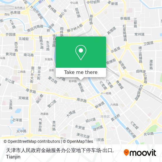 天津市人民政府金融服务办公室地下停车场-出口 map