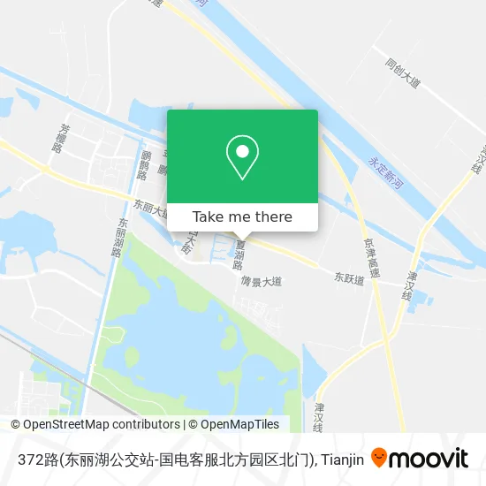 372路(东丽湖公交站-国电客服北方园区北门) map