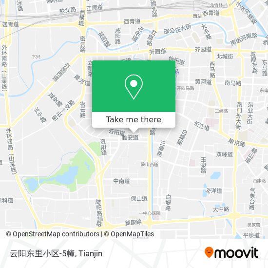 云阳东里小区-5幢 map