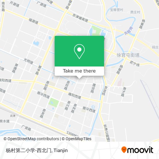 杨村第二小学-西北门 map