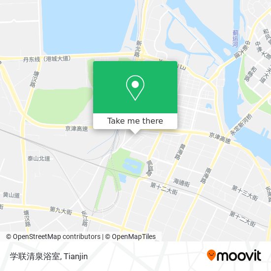 学联清泉浴室 map