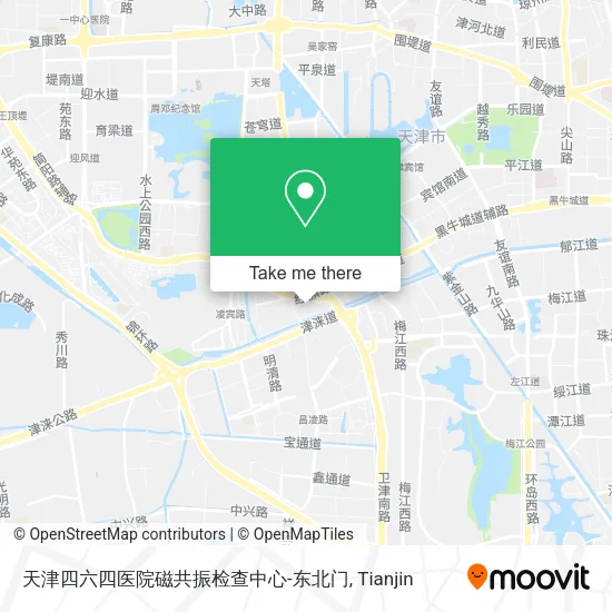 天津四六四医院磁共振检查中心-东北门 map