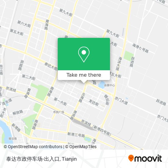 泰达市政停车场-出入口 map