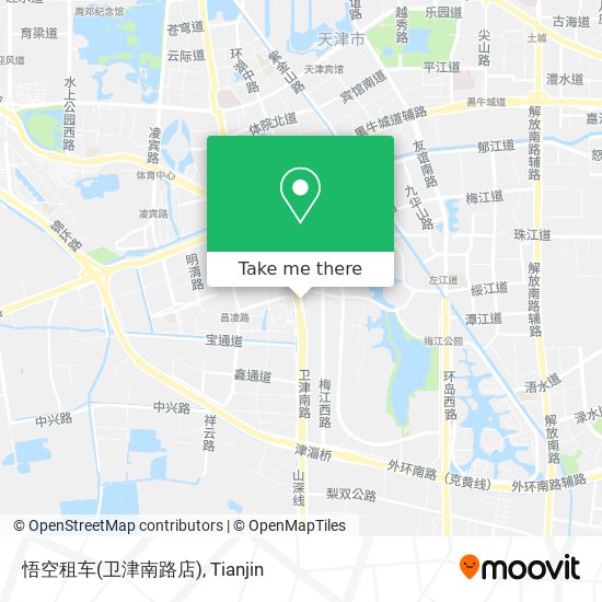悟空租车(卫津南路店) map