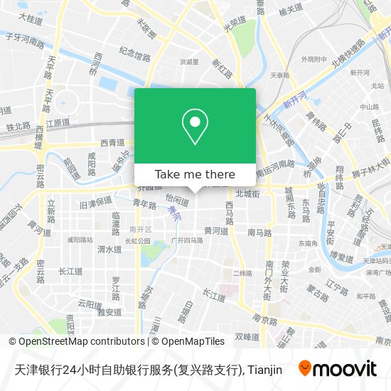 天津银行24小时自助银行服务(复兴路支行) map