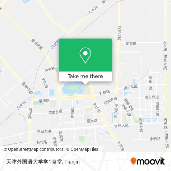 天津外国语大学学1食堂 map