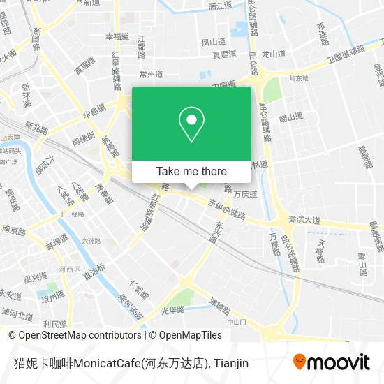 猫妮卡咖啡MonicatCafe(河东万达店) map